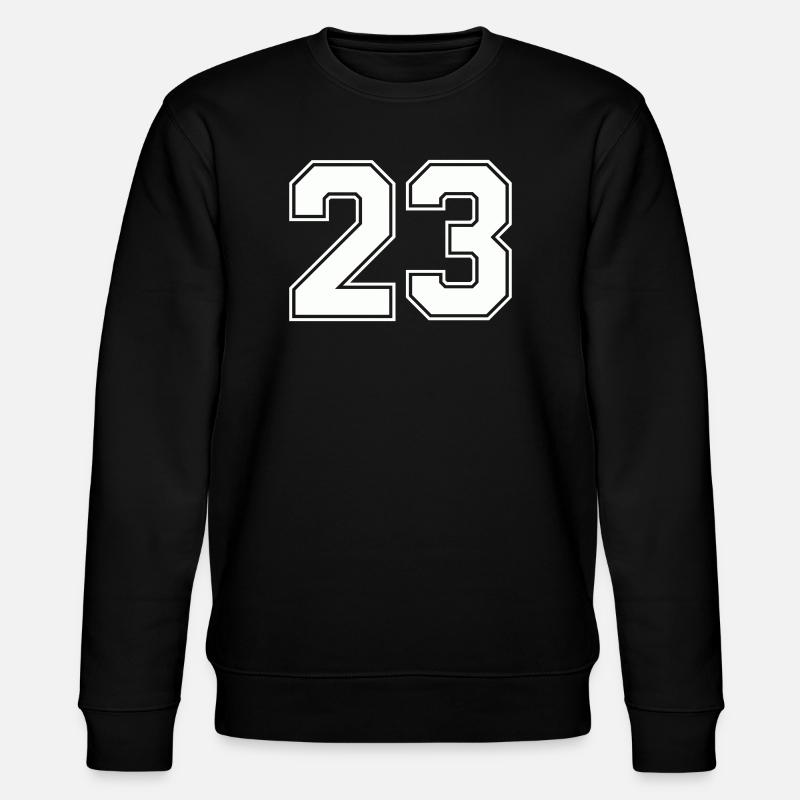Geometric Number Design 23 - Stanley/Stella CHANGER Unisex Organic Sweatshirt - black