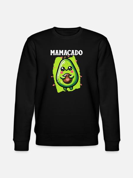 Mamacado Avocado Lover Mother's Day - Stanley/Stella CHANGER Unisex Organic Sweatshirt - black