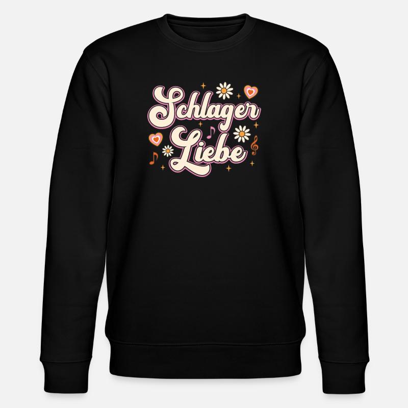 Schlager Liebe Schlager Party Team - Stanley/Stella Unisex Bio-Sweatshirt CHANGER  - Schwarz