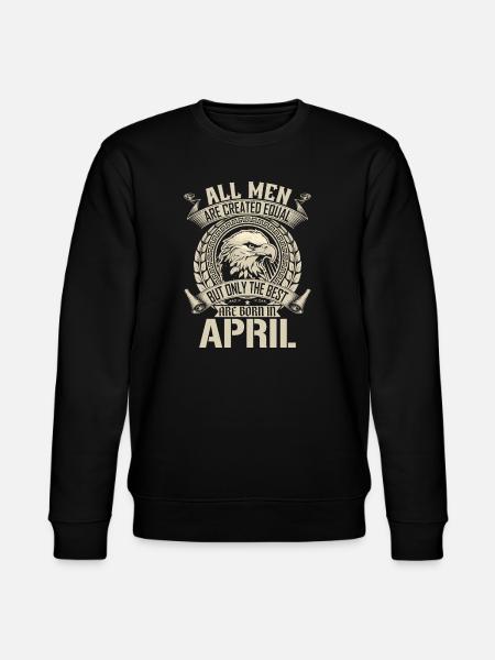 Eagle Pride April Geburtsmonat Design - Stanley/Stella Unisex Bio-Sweatshirt CHANGER  - Schwarz