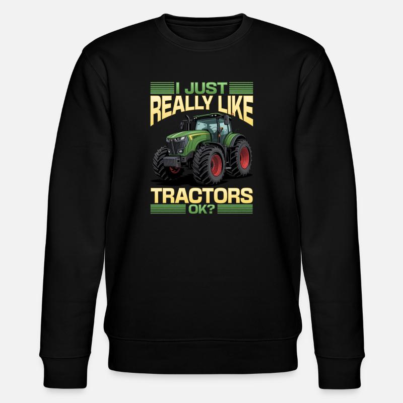 Tracteur Enfants Ferme Mode de vie - Sweat bio CHANGER Stanley/Stella Unisexe - noir