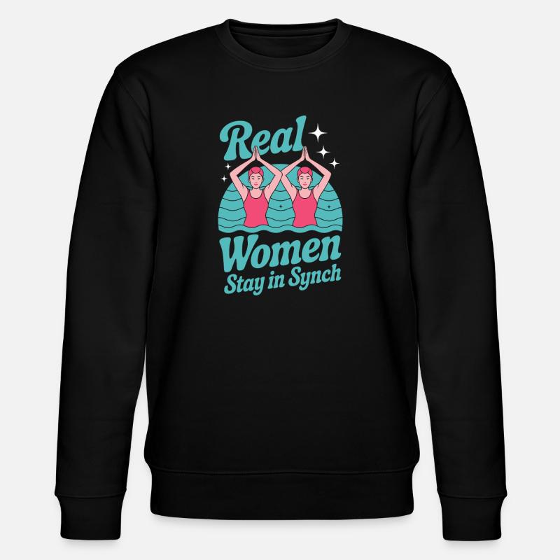 Synchronschwimmen Kunstschwimmen Wassersport - Stanley/Stella Unisex Bio-Sweatshirt CHANGER  - Schwarz