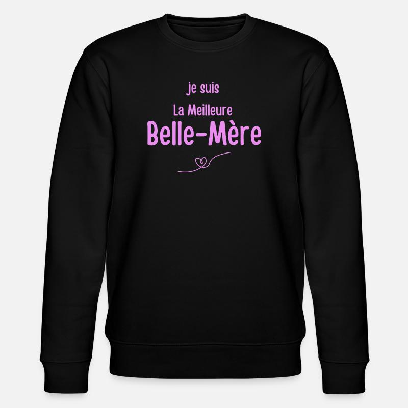 Ich bin die beste Schwiegermutter - Stanley/Stella Unisex Bio-Sweatshirt CHANGER  - Schwarz