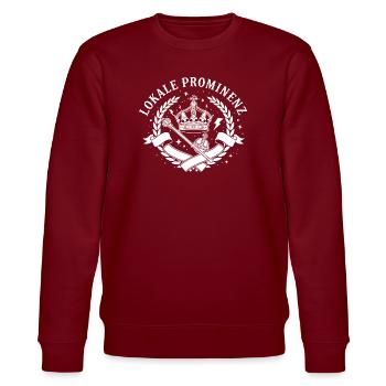 Local celebrities - Stanley/Stella CHANGER Unisex Organic Sweatshirt - burgundy - Front - Nik (191cm) & Marisol (170cm)