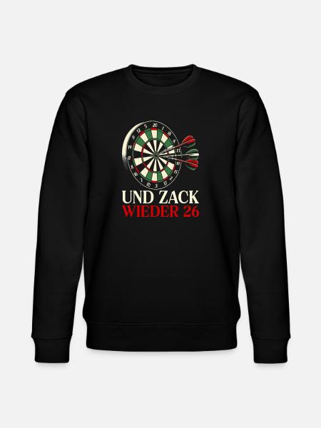 Darts Dart Dartboard Dartboard Dart Player - Stanley/Stella CHANGER Unisex Organic Sweatshirt - black