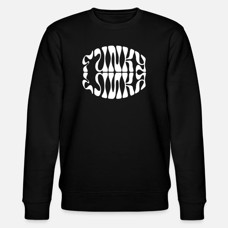 Funky Musik typografisches Design - Stanley/Stella Unisex Bio-Sweatshirt CHANGER  - Schwarz