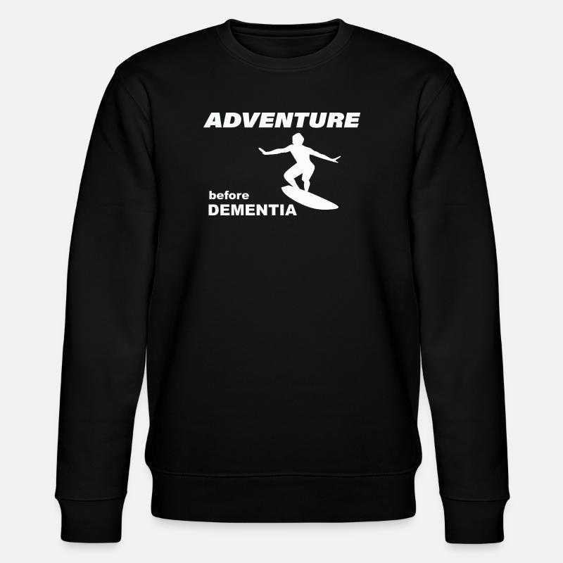 SURF ADVENTURE - Stanley/Stella Unisex Bio-Sweatshirt CHANGER  - Schwarz