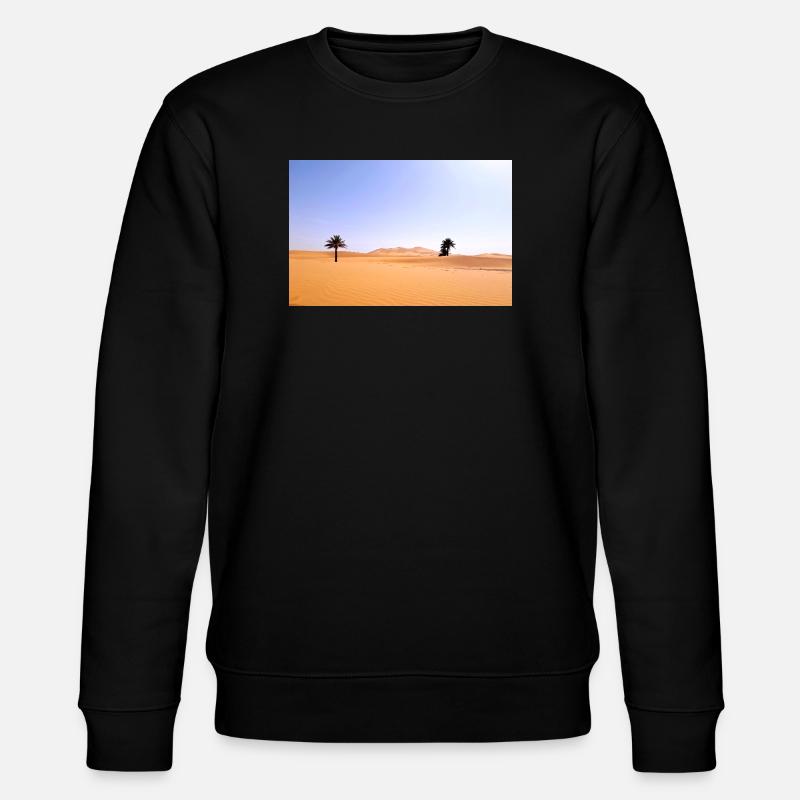 Solar Palms in Golden Desert - Stanley/Stella CHANGER Unisex Organic Sweatshirt - black