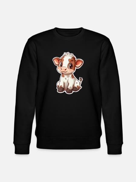 Kuh - Stanley/Stella Unisex Bio-Sweatshirt CHANGER  - Schwarz