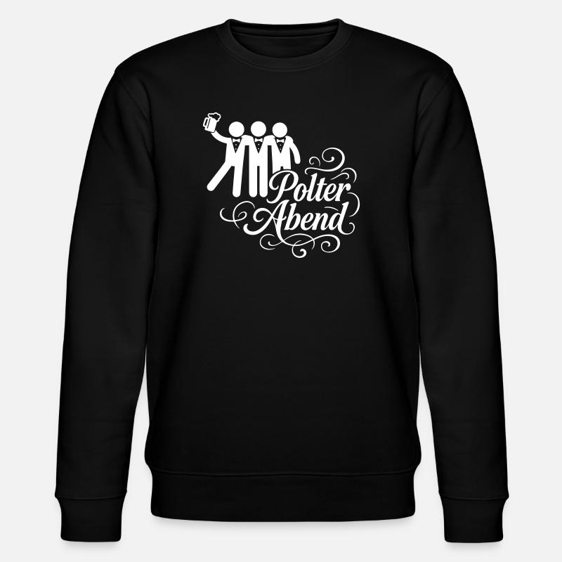 Polterabend Junggesellenabschied - Stanley/Stella Unisex Bio-Sweatshirt CHANGER  - Schwarz