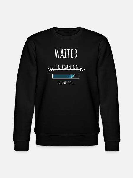 Waiter Geschenk Beruf Ausbildung Kellner - Stanley/Stella Unisex Bio-Sweatshirt CHANGER  - Schwarz