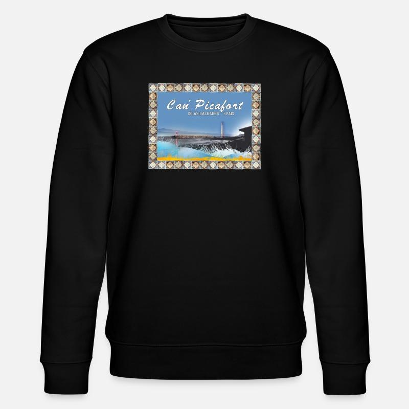 Can Picafort Illustration côtière - Sweat bio CHANGER Stanley/Stella Unisexe - noir