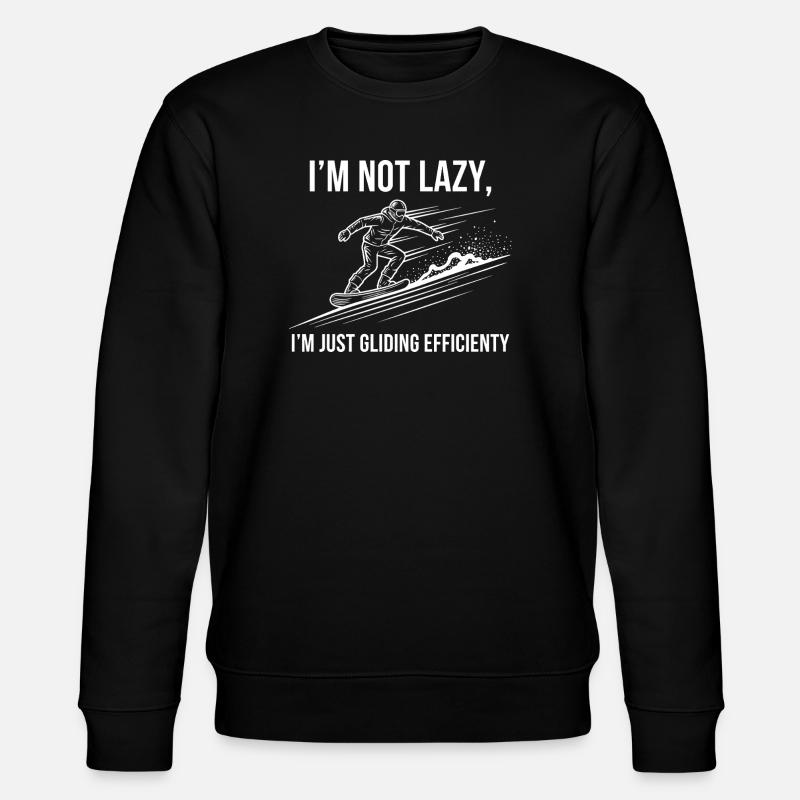 Nicht faul, nur effizient - Stanley/Stella Unisex Bio-Sweatshirt CHANGER  - Schwarz