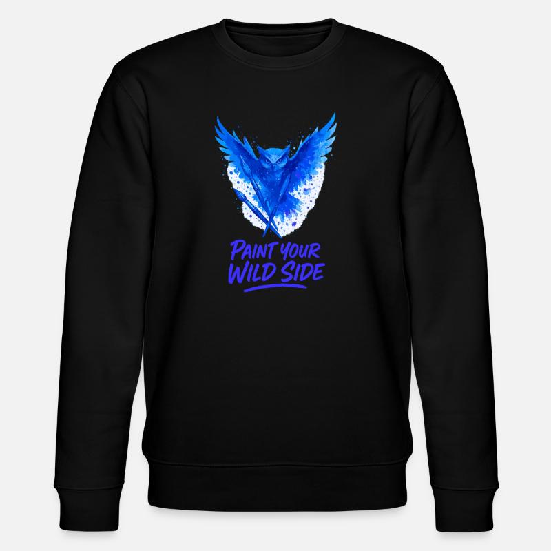 Unleash your wild side with creativity - Stanley/Stella CHANGER Unisex Organic Sweatshirt - black