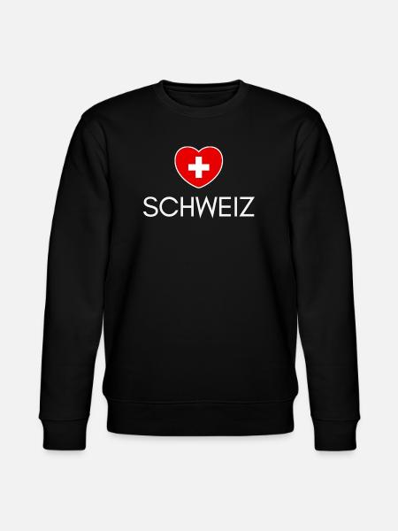 J’aime la Suisse, j’aime la Suisse - Sweat bio CHANGER Stanley/Stella Unisexe - noir