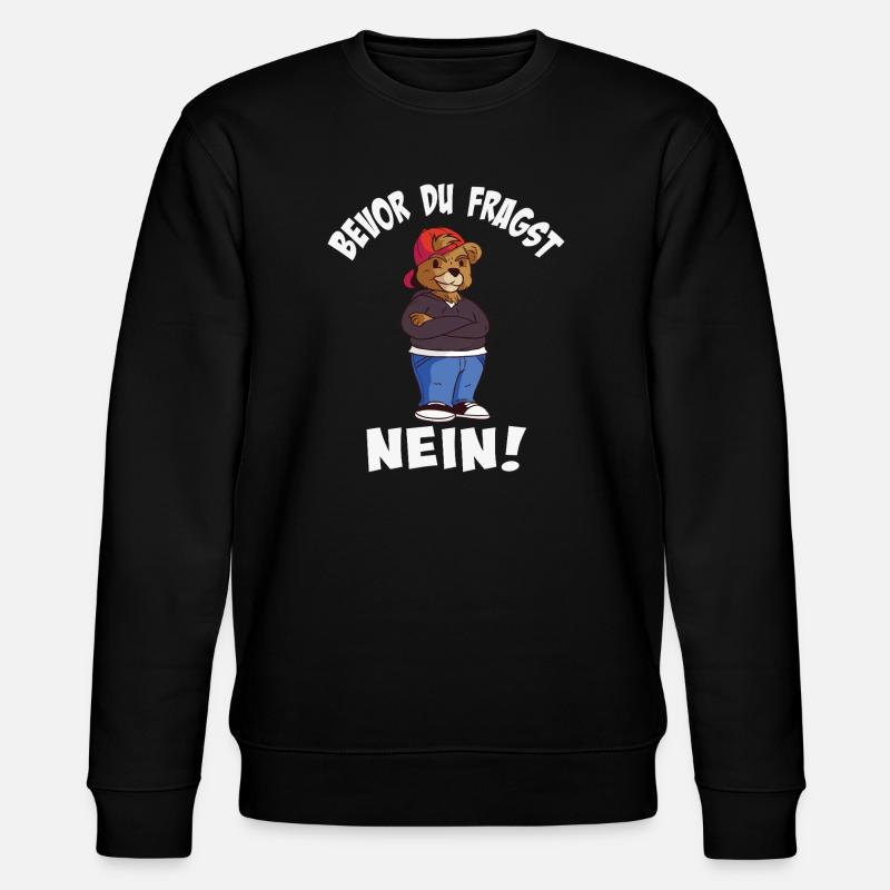 Style ours cool avec chapeau tendance - Sweat bio CHANGER Stanley/Stella Unisexe - noir