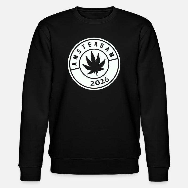 Amsterdam Weed 2026 - Stanley/Stella Unisex Bio-Sweatshirt CHANGER  - Schwarz