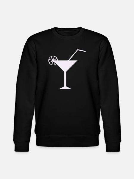 Elegant Lemon Cocktail Design - Stanley/Stella CHANGER Unisex Organic Sweatshirt - black