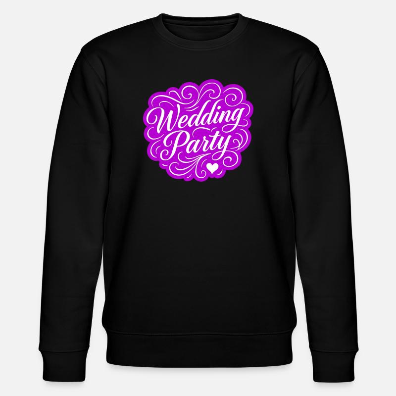 Hochzeit Party Hochzeitsfeier - Stanley/Stella Unisex Bio-Sweatshirt CHANGER  - Schwarz