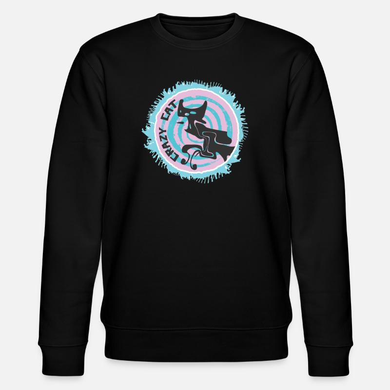 Chat abstrait avec citation - Sweat bio CHANGER Stanley/Stella Unisexe - noir