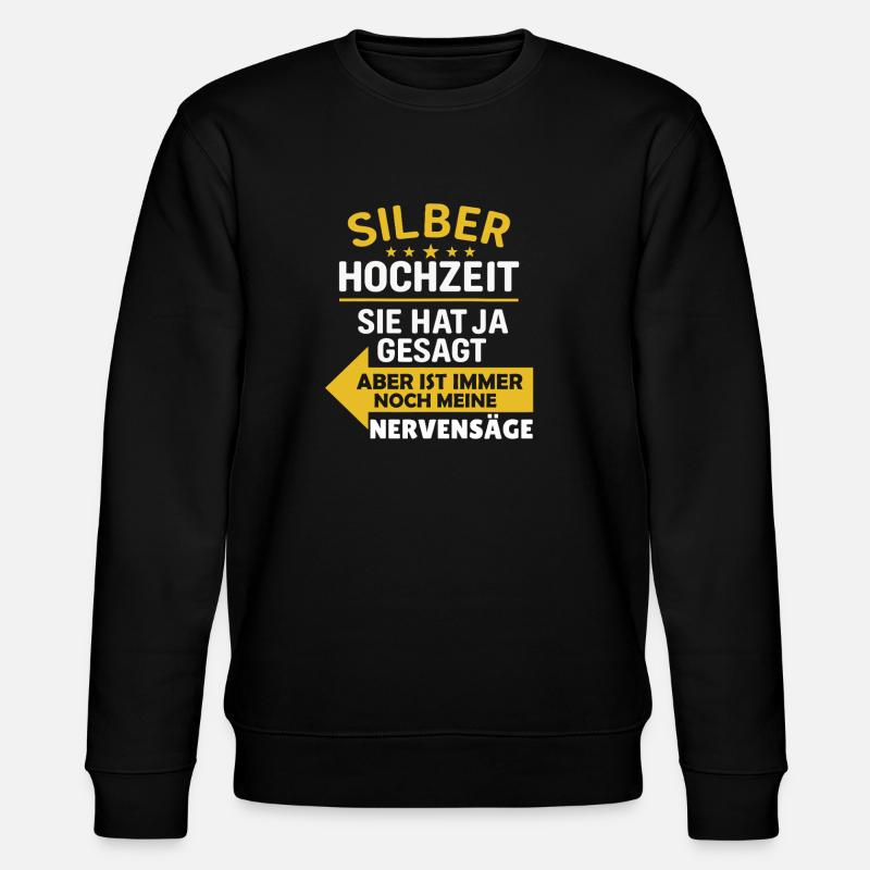 Cadeau de mariage sarcastique - Sweat bio CHANGER Stanley/Stella Unisexe - noir