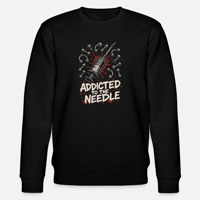 Piercing Addict Body Mod Enthusiast - Stanley/Stella CHANGER Unisex Organic Sweatshirt - black