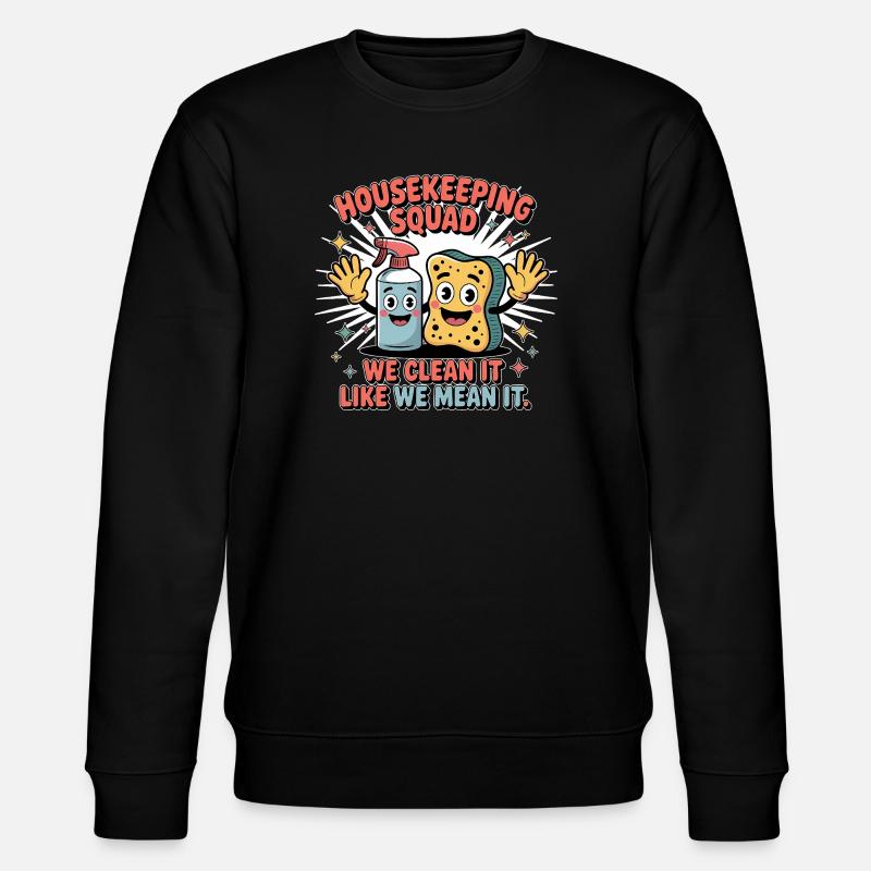 Conception de nettoyage amusante - Sweat bio CHANGER Stanley/Stella Unisexe - noir