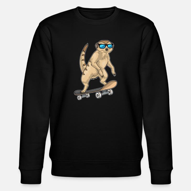 Suricate Skater Skateboard - Sweat bio CHANGER Stanley/Stella Unisexe - noir
