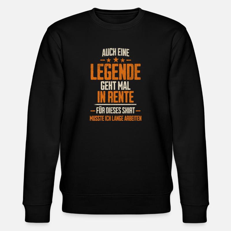 Chemise Legend Retires - Sweat bio CHANGER Stanley/Stella Unisexe - noir