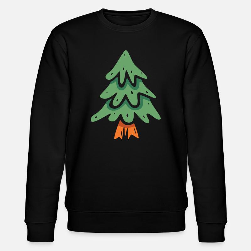 Arbre de Noël style dessin animé - Sweat bio CHANGER Stanley/Stella Unisexe - noir