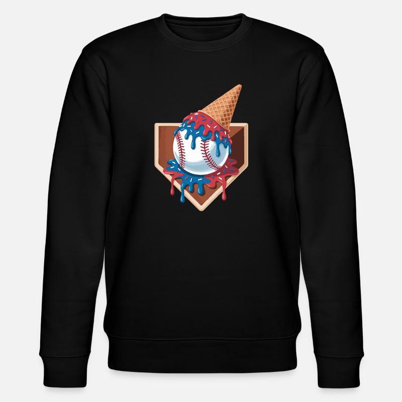 Baseball Player Humor Baseball - Stanley/Stella CHANGER Unisex Organic Sweatshirt - black