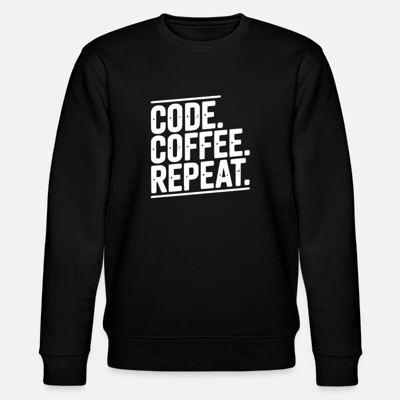 Code Coffee Repeat - Sweat bio CHANGER Stanley/Stella Unisexe - noir