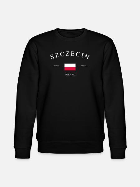 Szczecin Poland – Holiday Souvenir & Gift - Stanley/Stella CHANGER Unisex Organic Sweatshirt - black