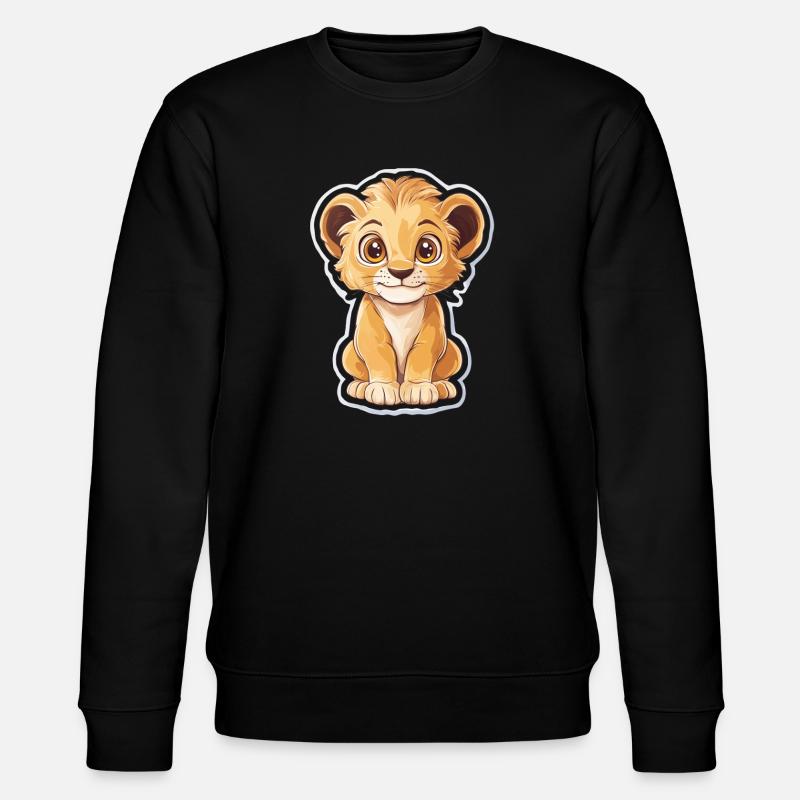 Löwe - Stanley/Stella Unisex Bio-Sweatshirt CHANGER  - Schwarz