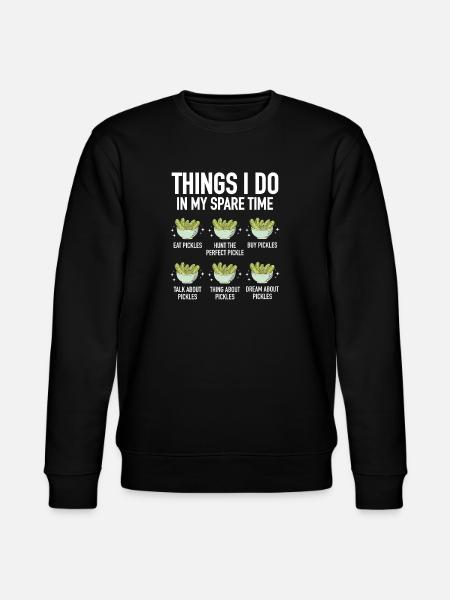 Cucumber Lover Fresh Vegetables Healthy Snack - Stanley/Stella CHANGER Unisex Organic Sweatshirt - black