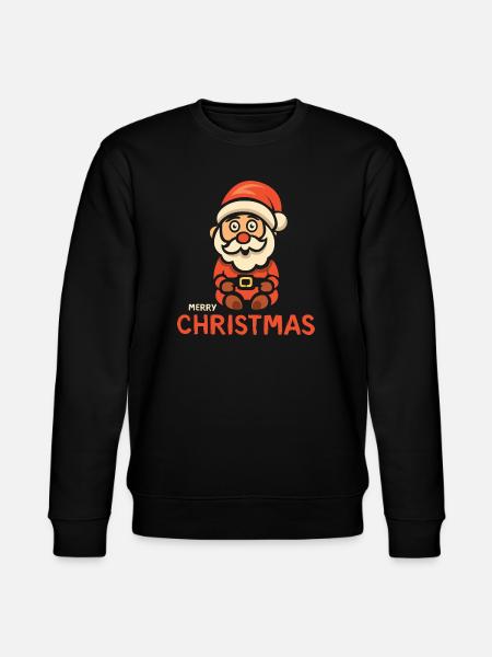 Santa Merry Christmas - Stanley/Stella CHANGER Unisex Organic Sweatshirt - black