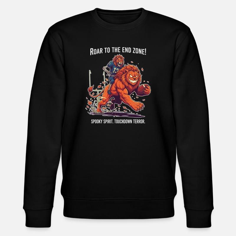 Spooky Touchdown Terror - Stanley/Stella CHANGER Unisex Organic Sweatshirt - black