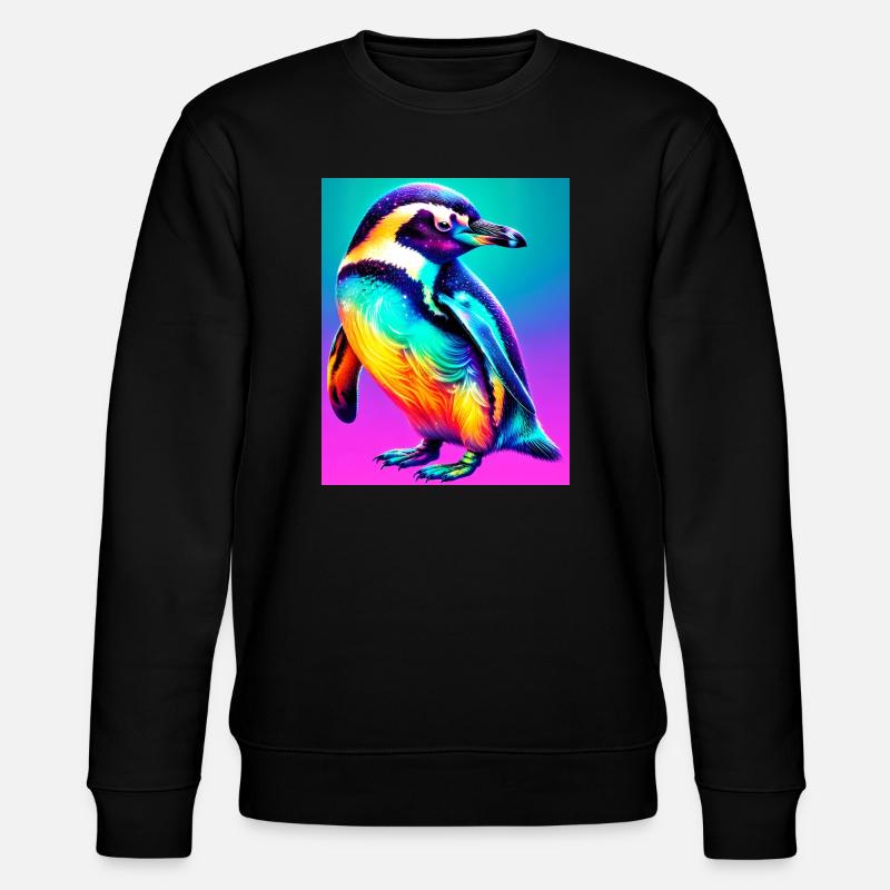 Pinguin - Stanley/Stella Unisex Bio-Sweatshirt CHANGER  - Schwarz