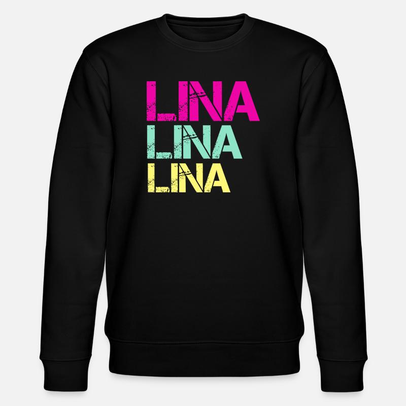 LINA Neon Triptych - Stanley/Stella Unisex Bio-Sweatshirt CHANGER  - Schwarz