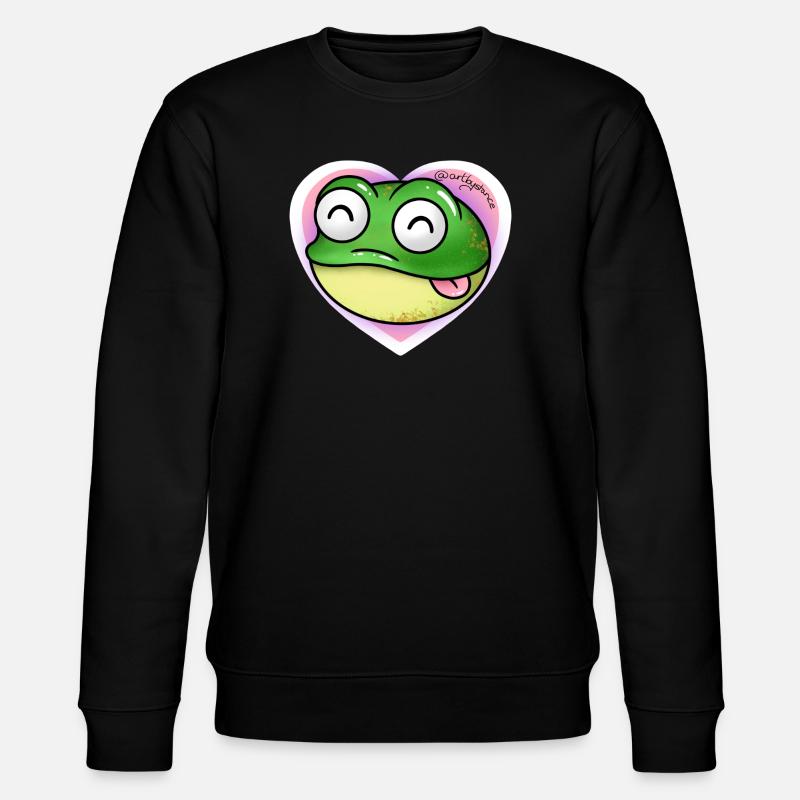 Frosch - Stanley/Stella Unisex Bio-Sweatshirt CHANGER  - Schwarz