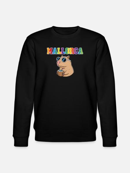 Mallorca Capybara Sonnenbrille Kokosdrink - Stanley/Stella Unisex Bio-Sweatshirt CHANGER  - Schwarz