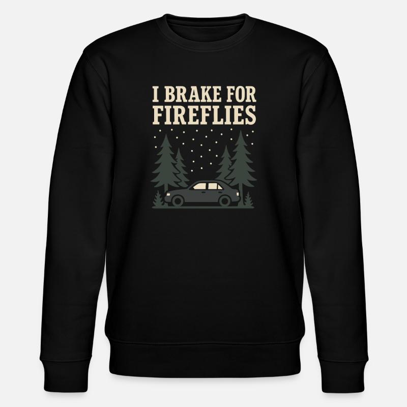Firefly Summer Night Glow Bug Nostalgic - Stanley/Stella Unisex Bio-Sweatshirt CHANGER  - Schwarz