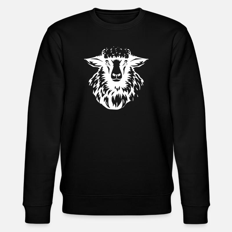 Silhouette de mouton en contraste - Sweat bio CHANGER Stanley/Stella Unisexe - noir