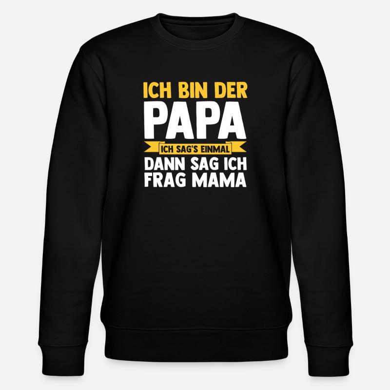 Tochter Sohn - Stanley/Stella Unisex Bio-Sweatshirt CHANGER  - Schwarz