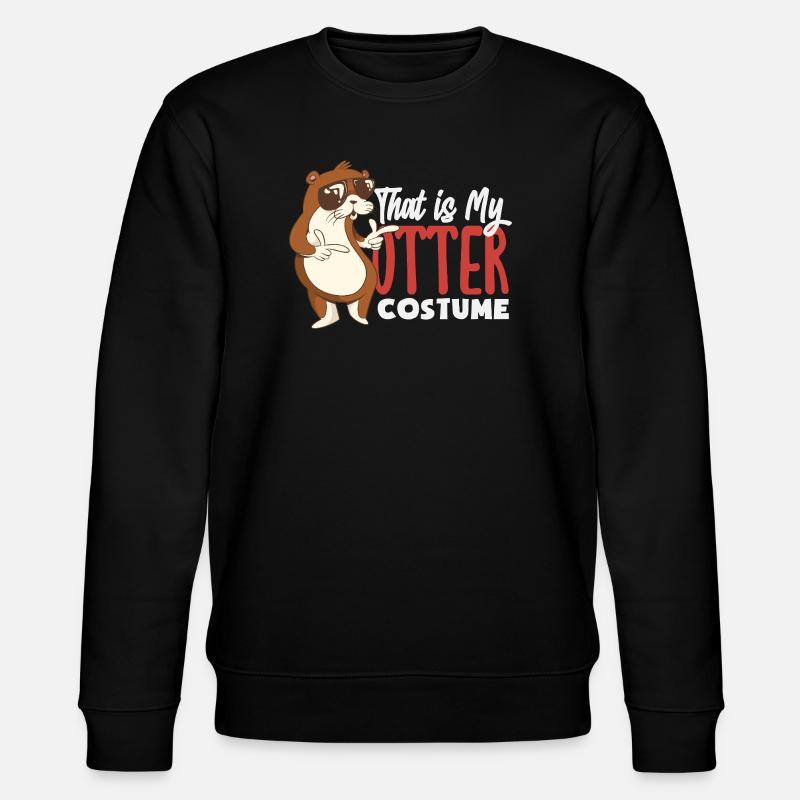 Seeotter Kostüm - Stanley/Stella Unisex Bio-Sweatshirt CHANGER  - Schwarz