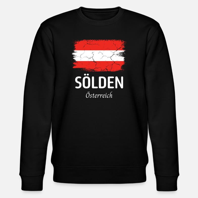 Sölden - Stanley/Stella Unisex Bio-Sweatshirt CHANGER  - Schwarz