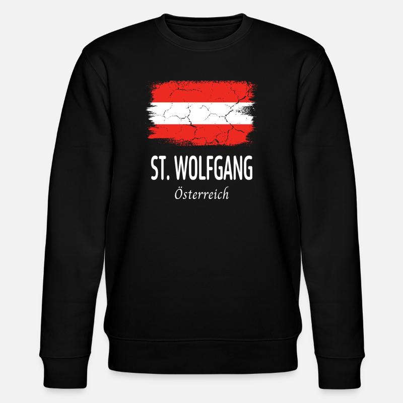 St. Wolfgang - Stanley/Stella Unisex Bio-Sweatshirt CHANGER  - Schwarz