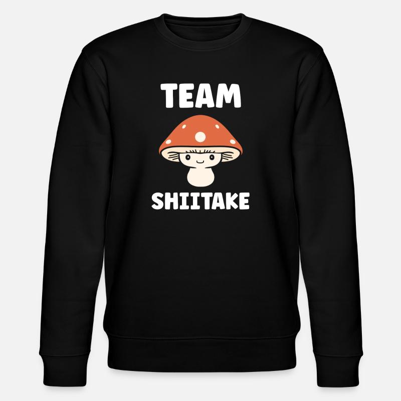 Team Shiitake Team Pilzspaß - Stanley/Stella Unisex Bio-Sweatshirt CHANGER  - Schwarz