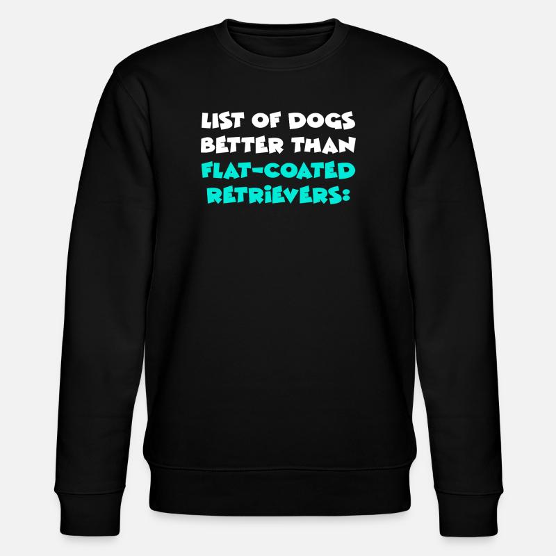 Flat-Coated Retriever - Stanley/Stella Unisex Bio-Sweatshirt CHANGER  - Schwarz
