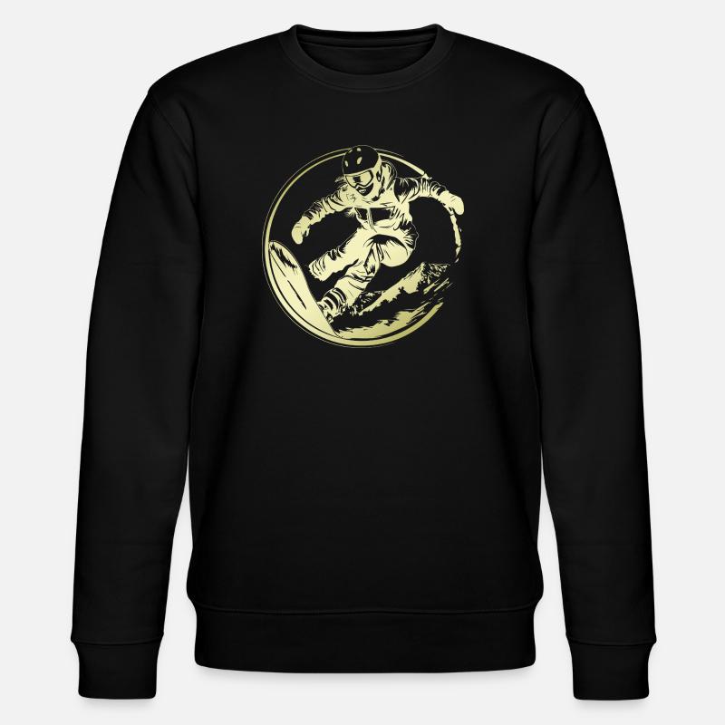 Snowboarder Silhouette - Sweat bio CHANGER Stanley/Stella Unisexe - noir